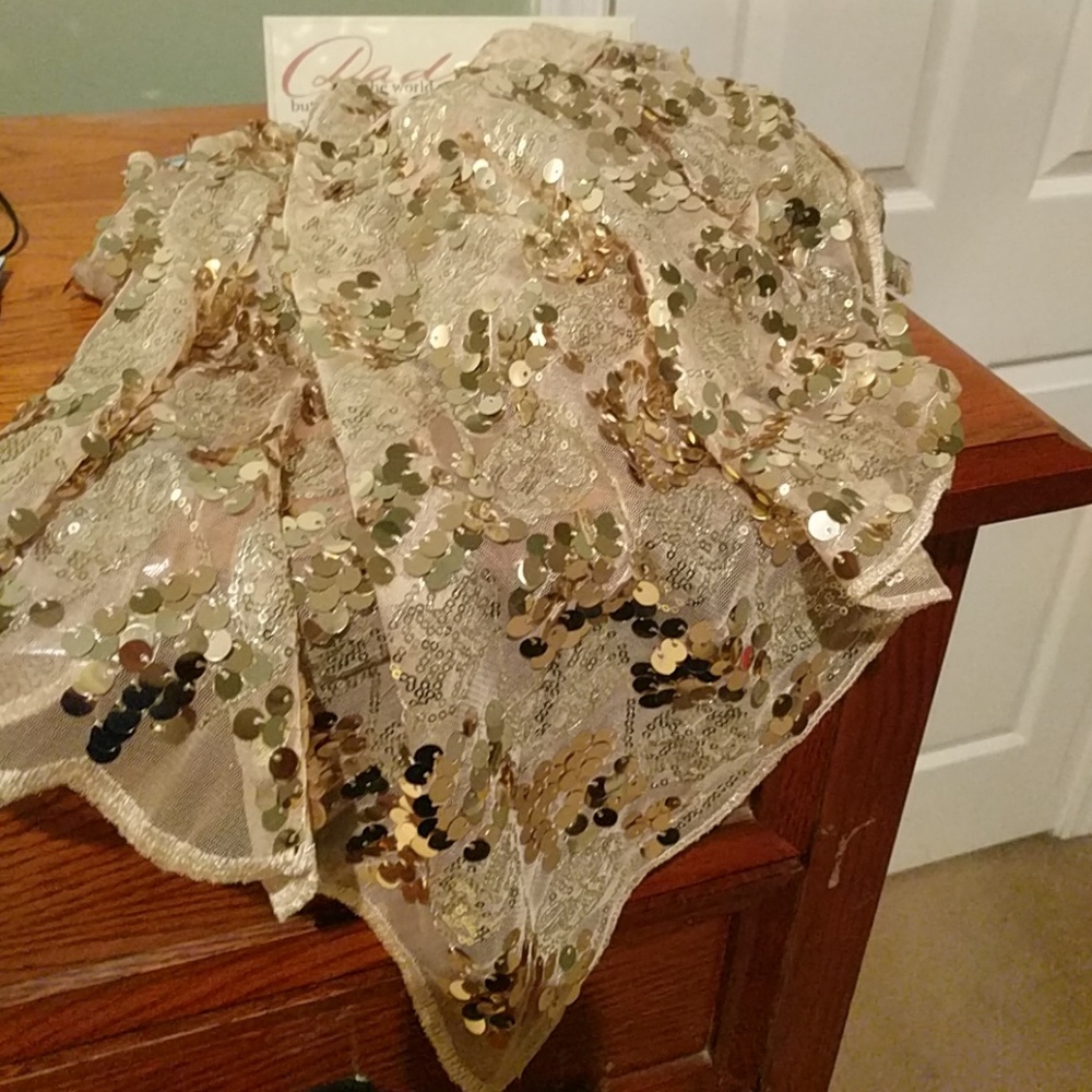 Joan Rivers sequinned scarf.